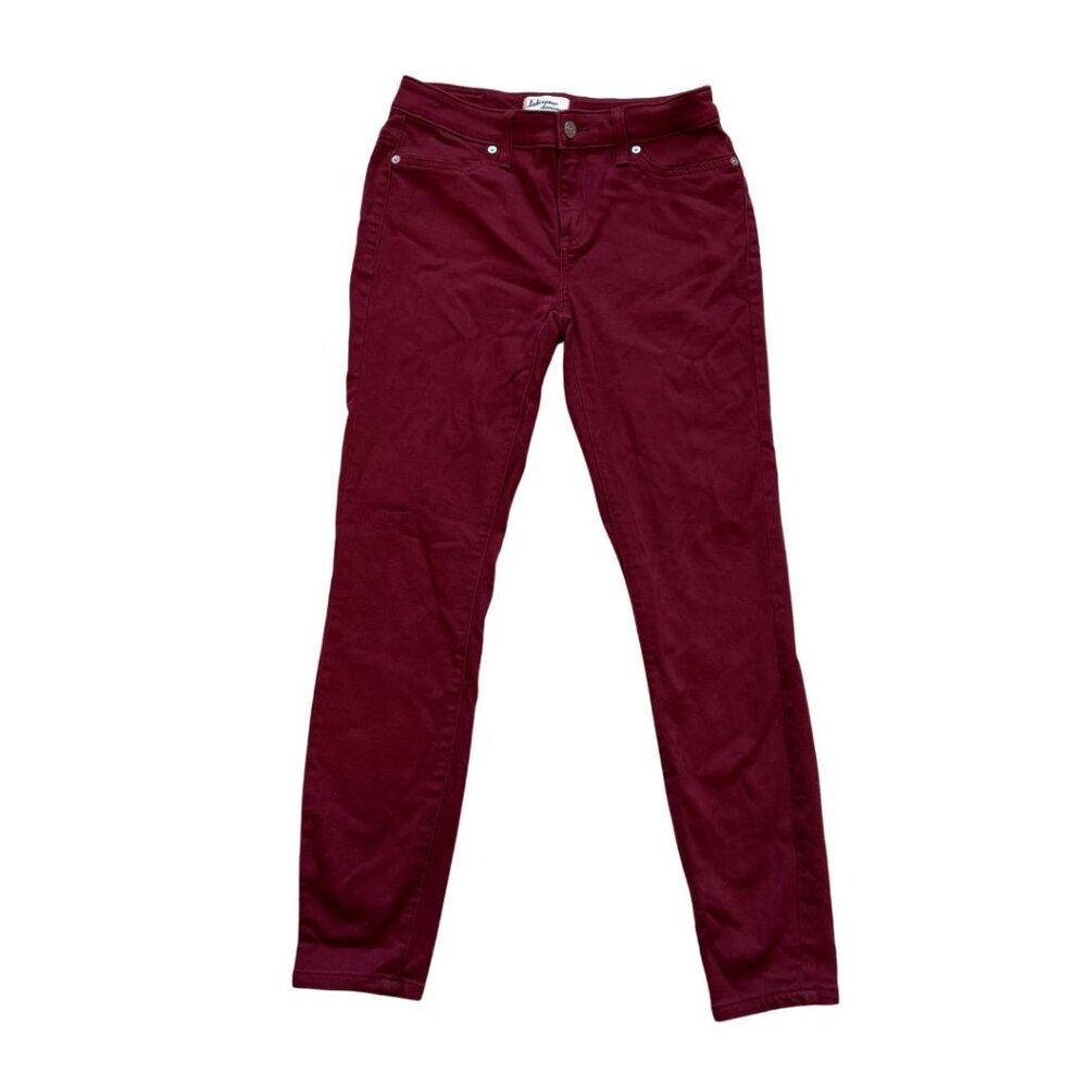 Lakeview Denim Women’s Burgundy Skinny Jeans Size 26 Mid-Rise Stretch